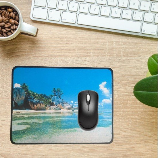  25x32 cm Küçük Boy Mouse Pad Manzara Ada