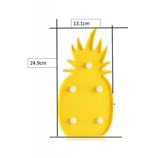 Ananas Şeklinde Ledli Dekoratif Eğlenceli Çocuk Gece Lambası