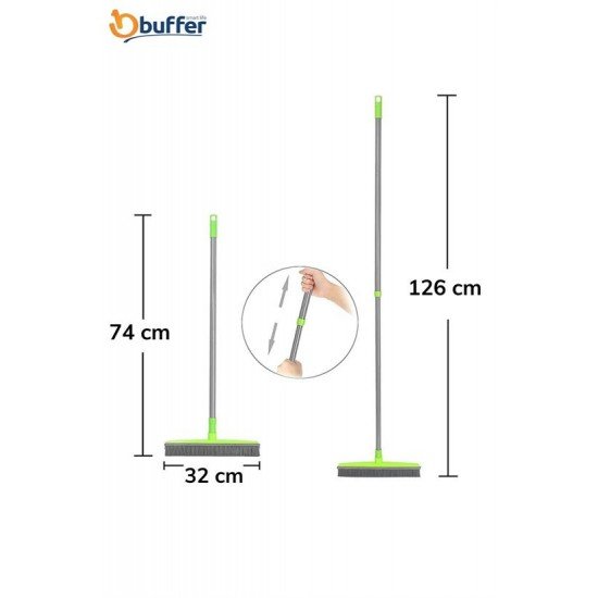 Kauçuk Uçlu Teleskopik Saplı Uzayabilen Temizlik Fırçası