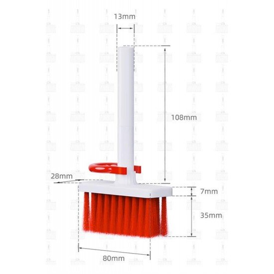 Çok Amaçlı Kırmızı Hassas Fırça Başlıklı  Bilgisayar Laptop Temizleme Fırçası