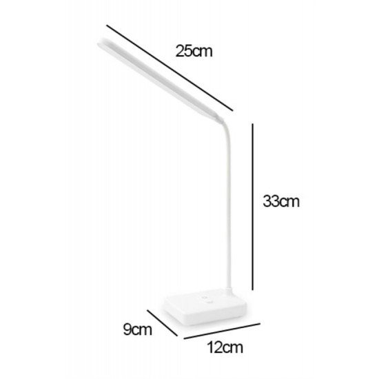İnce Uzun USBli Dokunmatik 3 Kademeli 360 Derece Özel Göz Korumalı led Lityum Masa Lambası