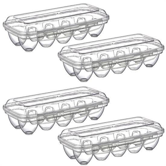 10 Bölmeli Kilitli Kapaklı Yumurtalık Saklama Kutusu YU110