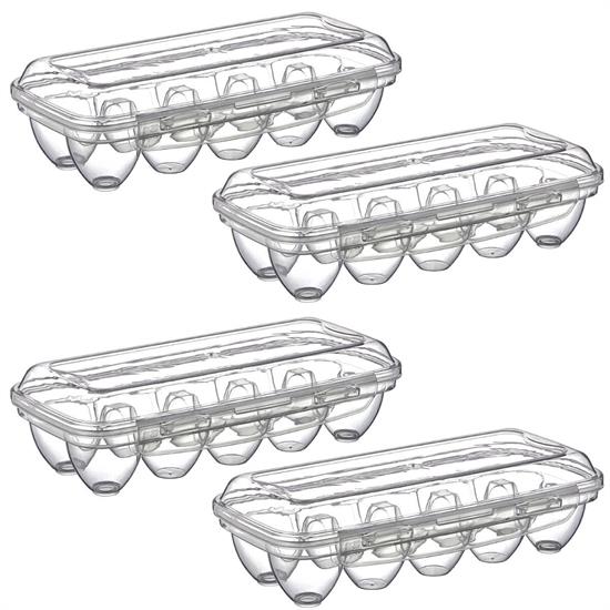 10 Bölmeli Kilitli Kapaklı Yumurtalık Saklama Kutusu YU110