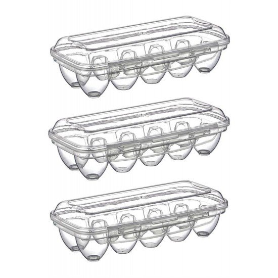 10 Bölmeli Kilitli Kapaklı Yumurtalık Saklama Kutusu YU110