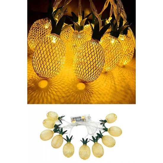 Dekoratif Pilli Pineapple Ananas Pilli Şerit Led Işık (1 Metre)