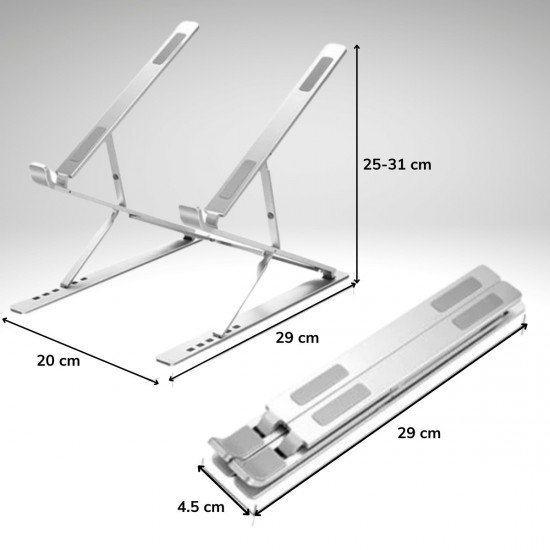 Ayarlanabilir Dizüstü Destek Tabanı Tamamen Katlanabilir Taşınabilir Laptop Yükseltici