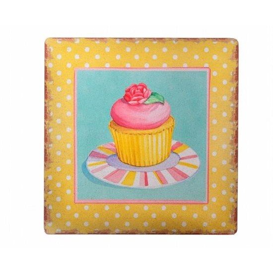 Decotown Duvar Panosu 40*40 Cup Cake Muffin Motifli Duvar Süsü