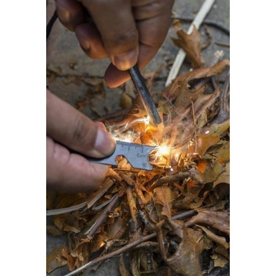 Acil Durum Magnezyum Çubuk Çakmaktaşı Hayatta Kalma Ateş Başlatıcı Çakmak Kiti Düdük Hediyeli