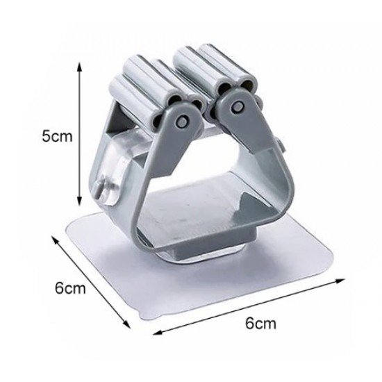 Yapışkanlı Pratik Mop Tutucu 4 Adet Beyaz